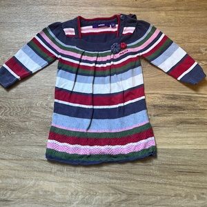 🟠Knitted baby girl dress size 6-9 months